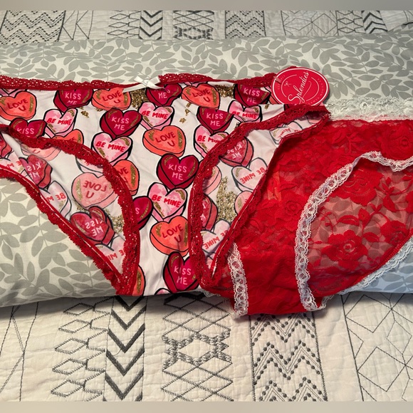 splendies Other - Splendies silky and lacy Valentines pantie set size XL